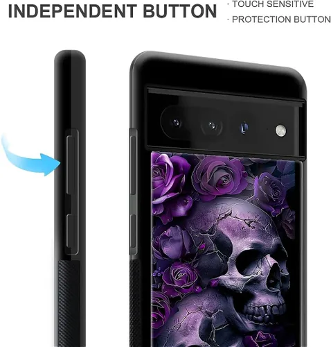 Vista 1419 de Compatible con Google Pixel 4A 5G Mobile Case Creative Acrylic Panel trasero Silicona Protección Grip especialmente diseñado para Google Pixel 4A 5G