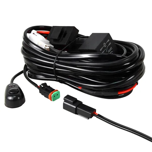 Vista 19 de RIGIDON Kit de mazo de cables de barra de luz LED, interruptor basculante de 12 V, 18 AWG, relé de alimentación, cable automotriz para barra de luz
