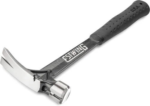 Vista 2 de ESTWING Martillo Ultra Series, cara lisa de 15 onzas, agarre negro, EB-15S