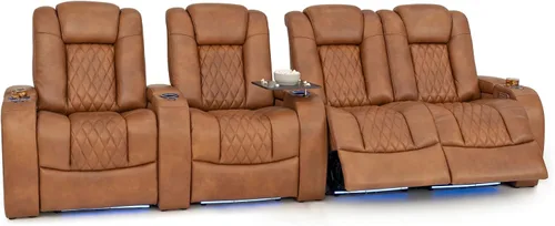 Vista 10 de Seatcraft Asientos de cine en casa Virtuoso LT Tawny Single reclinable Leonado