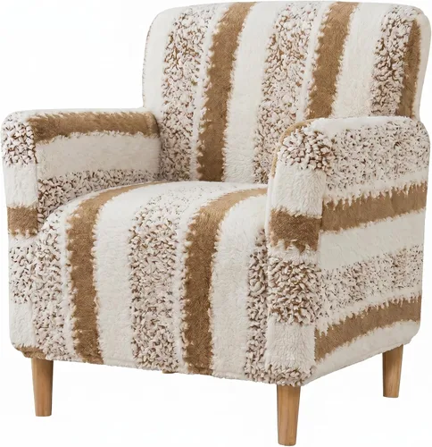 Vista 23 de LiveGo - Funda elástica para sillón de mediados de siglo moderno de 1 pieza, fundas de acento de jacquard para silla con brazos, fundas impermeables