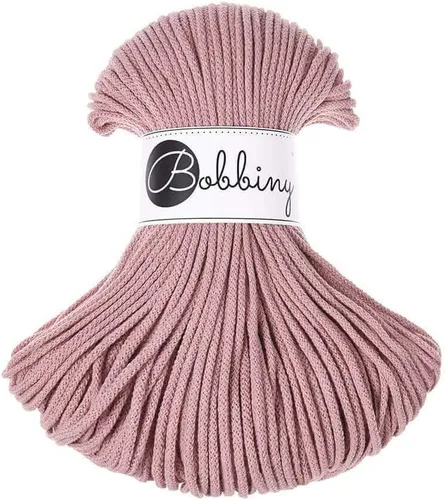 Vista 33 de Bobbiny - Cordón trenzado de macramé junior de 3 mm, 108 yardas/330 pies (rojo vino)