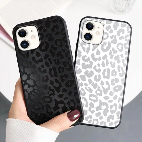 Vista 2 de Paquete de 2 fundas con estampado de guepardo para iPhone 11 de 6.1 Leopardo