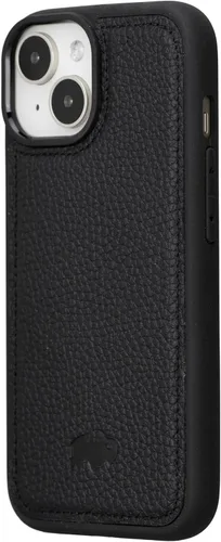 Vista 5 de BLACKBROOK York - Funda de piel de grano completo para iPhone 15 (6.1 pulgadas), color negro, iPhone 15
