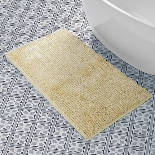 Vista 9 de Laura Ashley - Juego de 2 tapetes de baño de chenilla suave, 20 x 34 pulgadas, color azul