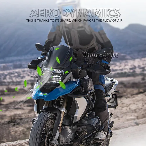 Vista 5 de Para BMW R1250GS R 1250 GS ADV R 1200 GS LC Adventure R1200GS LC Parabrisas delantero Carenado Parabrisas Accesorios de motocicleta Deflectores