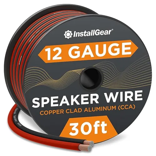 Vista 14 de InstallGear - Cable de altavoz de calibre 14, cable de 100 pies, 14 AWG Azul/Negro