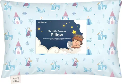 Vista 23 de Almohada para niños pequeños con funda - 13 x 18 pulgadas My Little Dreamy Almohada para niños pequeños de KeaBabies para viajar y dormir, funda