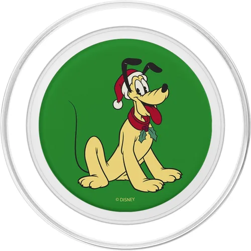 Vista 2 de Disney Mickey And Friends - Sombrero de Navidad con diseño de Plutón y Papá Noel, PopSockets MagSafe PopGrip para iPhone