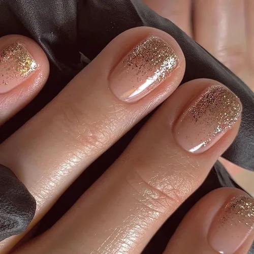 Vista 25 de Uñas Postizas Cuadradas Cortas con Diseños de Lazo 3D, Uñas Postizas de Leopardo con Punta Francesa, Uñas Adhesivas Brillantes, Uñas Acrílicas Nude