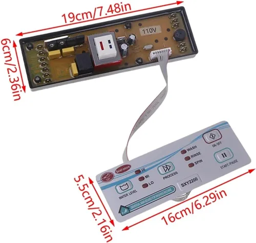 Vista 7 de Lavadora automática universal Junta universal para computadora SXY2200 Lavadora - Nivel de agua electrónico Uuniversal Jabalí (A1)