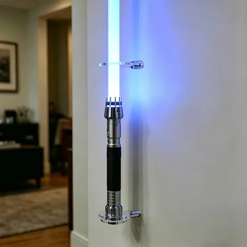 Vista 3 de WANLIAN Sable de luz de montaje en pared Sable de luz Soporte de pared de acrílico vertical compatible con la mayoría de los sables de luz