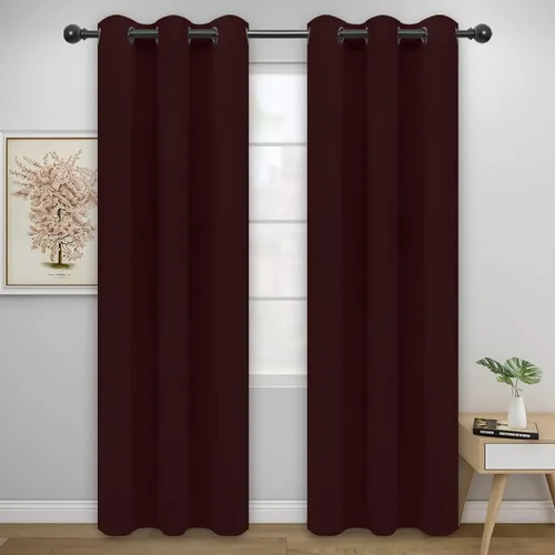 Vista 248 de Easy-Going - Cortinas opacas para dormitorio, aislamiento térmico sólido con ojales, cortinas de ventana para reducción de ruido, cortinas