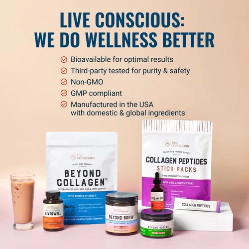 Vista 8 de Live Conscious Gotas líquidas sublinguales de vitamina B12 vegana Fórmula de metilcobalamina de B12 de máxima potencia 5000 mcg Vitamina B 12