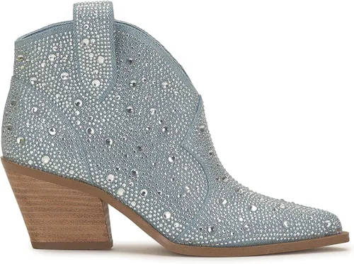 Vista 9 de Jessica Simpson Botines puntiagudos de gamuza para mujer