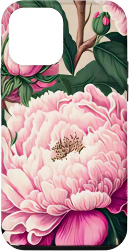 Vista 16 de Funda con diseño artístico de peonía rosa para iPhone 16