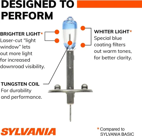 Vista 4 de Sylvania – foco H1 Silverstar Ultra focos para faros delanteros (2 unidades).