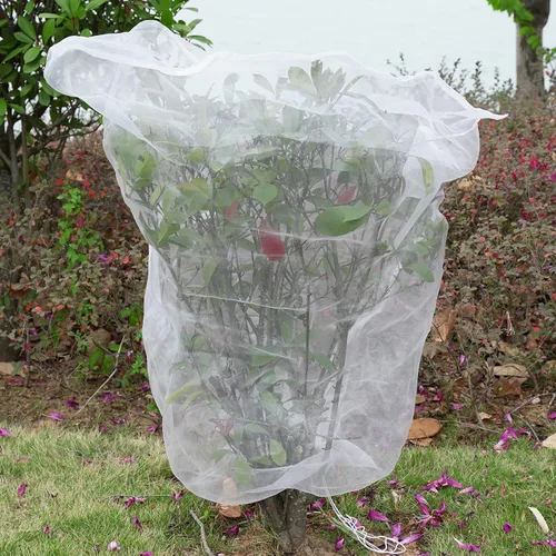 Vista 5 de Cubierta de malla para plantas, malla de jardín al aire libre, red para plantas de tomate, cubierta de plantas de red para insectos de jardín, red