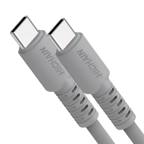 Vista 9 de Hichain Paquete de 2 cables de carga USB A a USB C amarillo de 4 pies, cable de carga rápida tipo C de 100 W, sincronización de datos, cable USB C