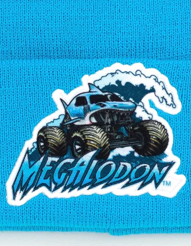 Vista 3 de Monster Jam Gorro de invierno para niños Grave Digger El Toro Loco Megalodon Monster Truck