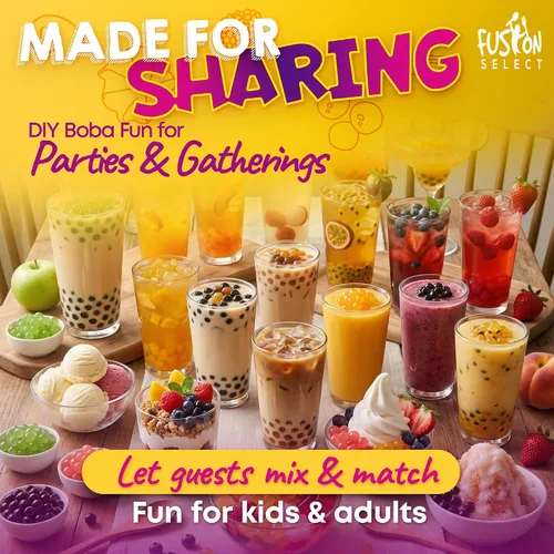 Vista 14 de Fusion Select - Perlas boba explosiva para aderezar té frutal