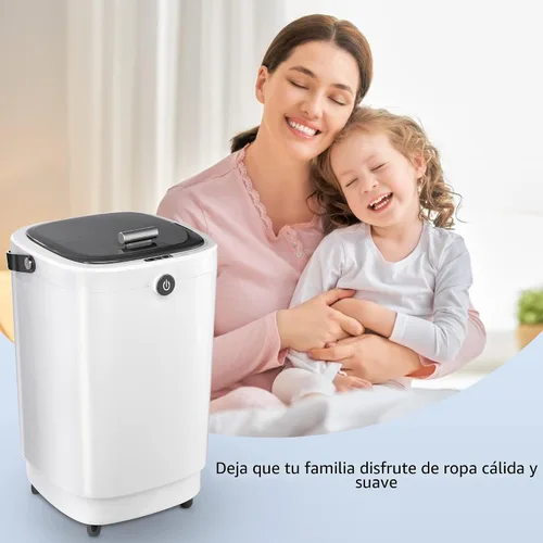 Vista 6 de AZOUTDOOR - Calentadores de toallas grandes para baño, calentador de toallas de cubo portátil de lujo con temporizador y apagado automático que se