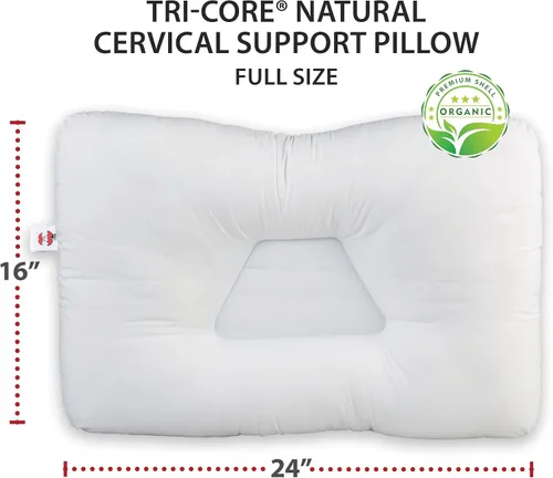 Vista 9 de Almohada cervical ergonómica natural Tri-Core para el dolor de cuello