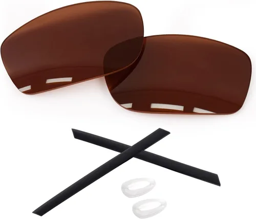 Vista 15 de 1.6MM Polarized Replacement Lenses & Rubber Kits for Oakley Gauge 8 Family Sunglasses Iridium negro - Policarbonato polarizado