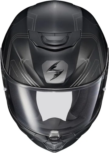 Vista 3 de ScorpionEXO R330 - Casco de motocicleta de cara completa con Pinlock Ready Shield Bluetooth con bolsillos para altavoces DOT ECE aprobado Bendr