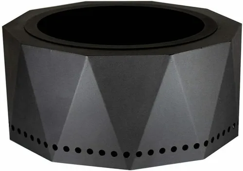 Vista 2 de Blue Sky Outdoor Living Ridge Fogata Portátil, Fogata Portátil Sin Humo con Bolsa de Transporte, Negro