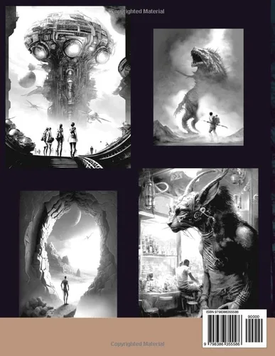 Vista 2 de Alien Encounters A Coloring Book for Adults A Cosmic Adventure A Coloring Book for Extraterrestrial Encounters (Sci-Fi Fantasies)