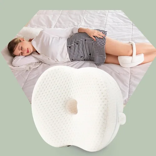 Vista 5 de Almohadas ortopédicas para piernas para dormir de lado, aliviar las rodillas, ciática, pierna, embarazo, contorno de dolor, almohada de apoyo