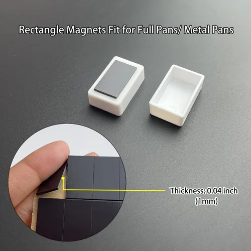 Vista 7 de FCLUB Paleta de latas de acuarela con 20 bandejas vacías completas con rayas magnéticas DIY tu kit de acuarela de viaje