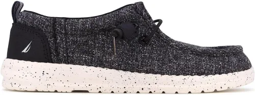 Vista 2 de NAUTICA Mocasines cómodos para niños y jóvenes, zapatos náuticos con cordones, ligeros, casuales, elásticos, para niños pequeños y grandes, Rushford