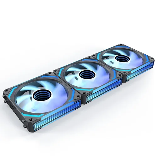Vista 12 de AsiaHorse COSMIQ - Ventiladores RGB de 120 mm para PC, ventiladores de caja de computadora, ventilador de refrigeración PWM de 5V con conector de 3