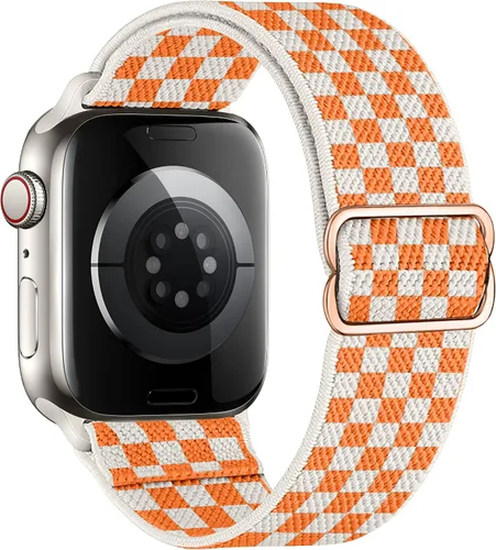 Vista 35 de Correas elásticas de nailon compatibles con Apple Watch de 1.496 pulgadas, 1.575 pulgadas, 1.614 pulgadas, 1.654 pulgadas, 1.732 pulgadas, 1.732