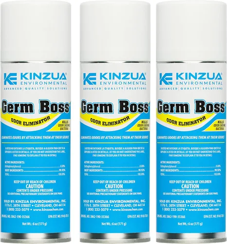 Vista 7 de Kinzua Environmental Germ Boss - Eliminador de olores fuerte, nebulizador de limpieza y desodorización de acción rápida, nebulizador de bomba