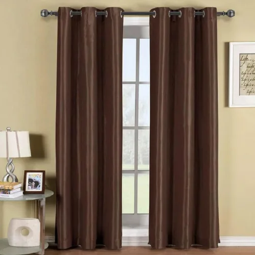 Vista 14 de Royal Tradition Cortinas opacas de 42 x 96 pulgadas, juego de 2 paneles de cortinas blancas con aislamiento térmico para oscurecer la habitación