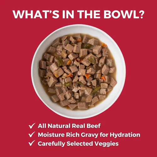 Vista 2 de KOHA Lone Star - Estofado de pechuga para perros con carne de res, fabricado en los Estados Unidos