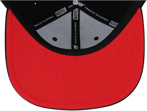 Vista 5 de Marvel Deadpool - Gorra plana ajustable para adultos, color negrorojo, NegroRojo Underbill