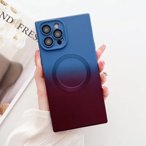 Vista 9 de Funda para iPhone 11, compatible con MagSafe, protector completo de lente de cámara, funda multicolor de lujo para mujeres y niñas, suave ajuste
