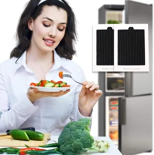 Vista 5 de Paquete de 4 filtros de aire de repuesto para refrigerador, filtro de aire de refrigerador activado con carbón compatible con Frigidaire
