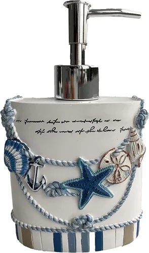 Vista 14 de Marina Decoration Juego de accesorios de baño de 4 piezas de decoración moderna de lujo, incluye dispensador de loción de jabón líquido para baño