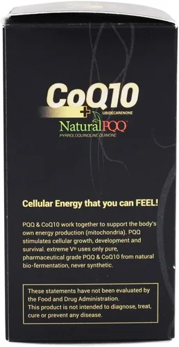 Vista 4 de CoQ10 QQ - CoQ10 Plus Natural PQQ (2 botellas - 60 cápsulas blandas vegetarianas)