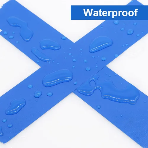 Vista 6 de JIALAI HOME 2 Pack Cinta Adhesiva Azul, Gruesa de 9 Mil, 2 Pulgadas x 30 Yardas, Fuerza Industrial Fuerte, Flexible, Sin Residue, Impermeable