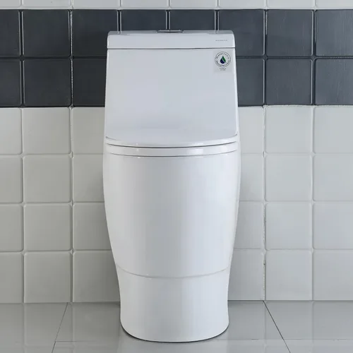 Vista 15 de WOODBRIDGE Un retrete de una pieza con asiento de cierre suave, altura de silla, 1.28 GPF doble, sensor de agua, puntuación de descarga MaP de 1000