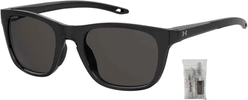 Vista 2 de Under Armour Raid UA0013GS Rectangle Sunglasses for Men for Women + BUNDLE With Designer iWear Eyewear Kit