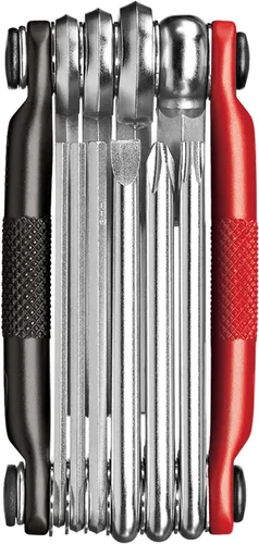 Vista 3 de Crankbrothers Multi Tool M 10 Bike Tool - MTB Multi-Tool Níquel - 10 herramientas de bicicleta (herramienta 10 en 1), ergonómica y ligera
