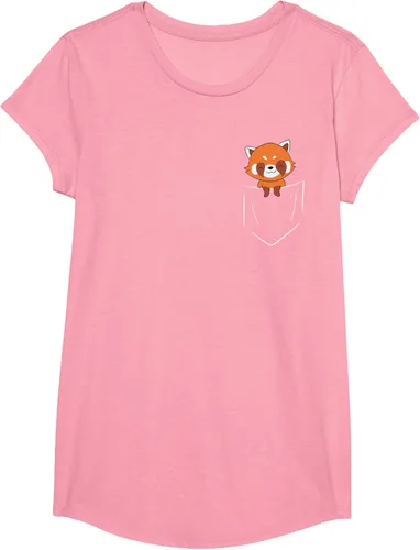 Vista 71 de Funny Red Panda In Pocket - Camiseta con bolsillo, Negro, S