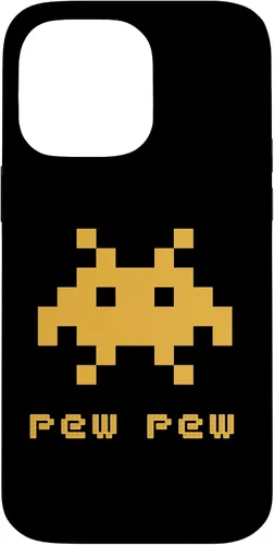 Vista 21 de iPhone 16 Alien Invaders Pew Space 8-bit Retro Video Game Gift Case